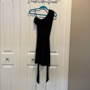 212 black one shoulder dress